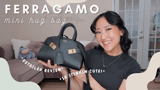 FERRAGAMO MINI HUG BAG 🤍 | in depth review, what fits inside & mod shots screenshot 2