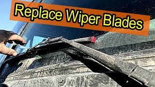 How replace Wiper Blades on on All Big Trucks Freightliner and More