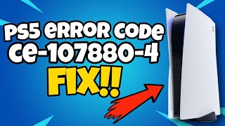 How To Fix PS5 Error Code CE-107880-4  | PS5 DLC , Add Ons Error Fix