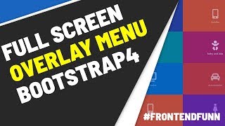 fullscreen overlay navigation menu - bootstrap 4
