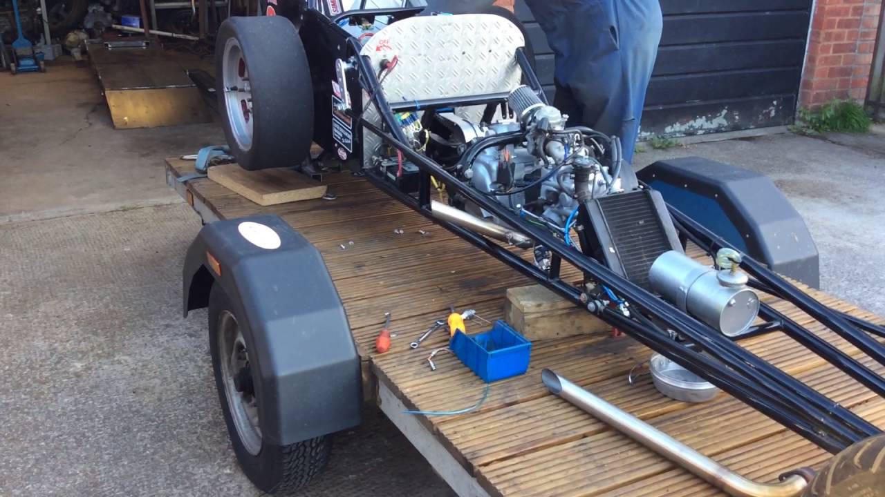 Junior dragster start flame exhaust YouTube