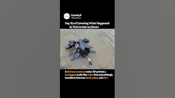 A Chinese amateur maker 3D‑printed a six‑legged, turtle‑like robot that astonishingly ... #ai