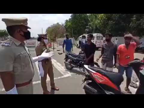 Tamil nadu police controlling the people with new tricks please watch