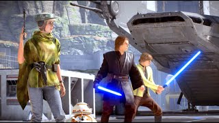 Princess Leia attracts the attention of enemies  | Star Wars Battlefront 2 Gameplay