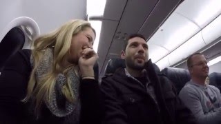 Wife Surprises Husband With Pregnancy News While On Plane