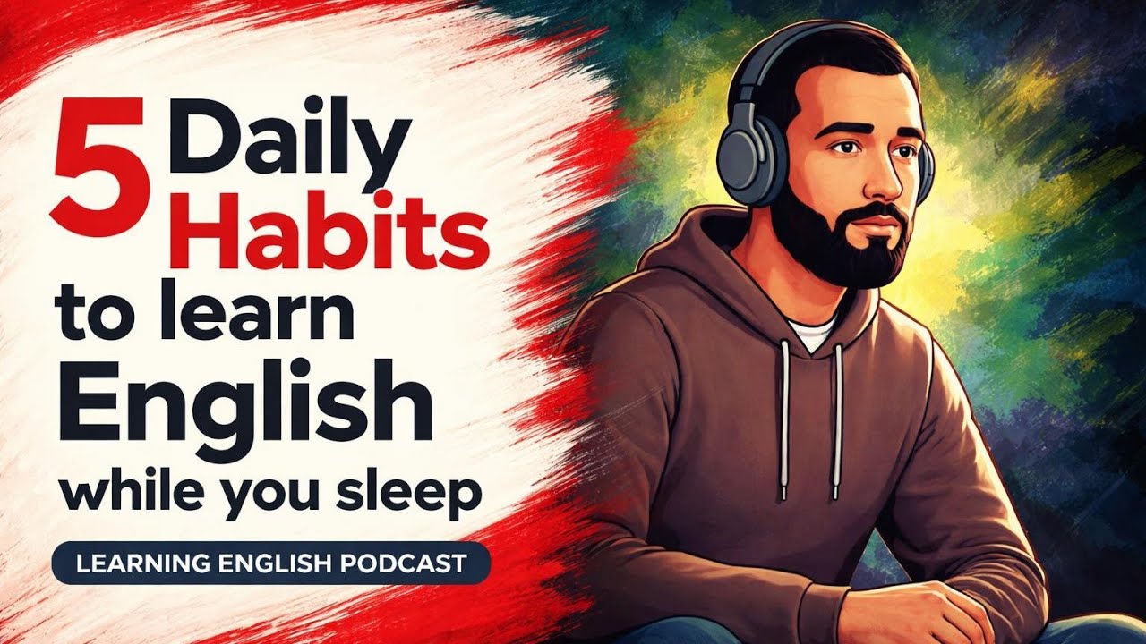 5 Daily Habits to learn English while you sleep | Learning English ...