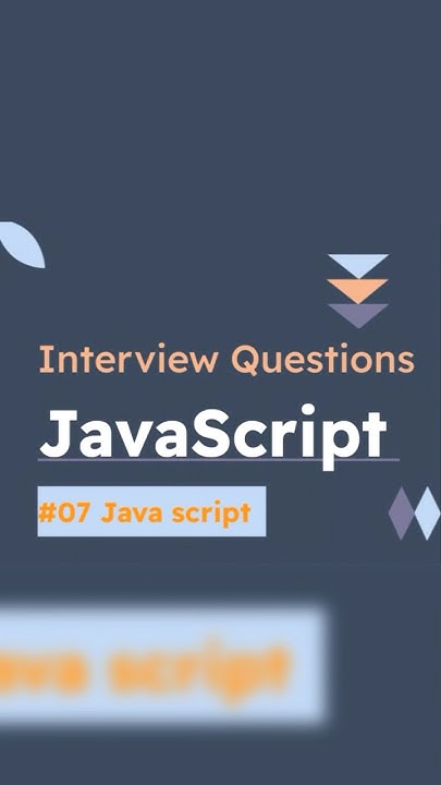 #07 Javascript Interview Questions #javascript #interview #question # ...