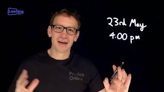 Learning Glass Europe Webinar with Lewis Matheson (Physics Online)