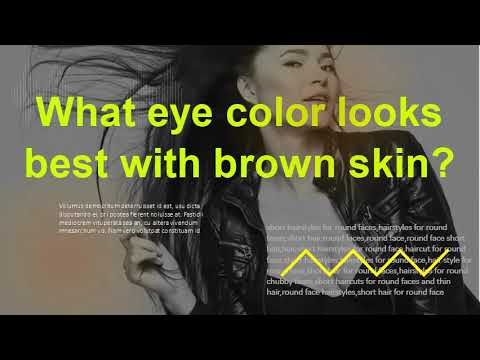 What hair colors are best for dark skin? What eye color looks best with brown skin?