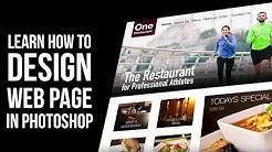 Web design tutorial: How to design Website in Photoshop 