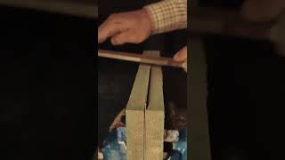 Manual 2-Handed Honed Veneer Saw Machine Trimming Clean Joint Edge on Wood #woodworking