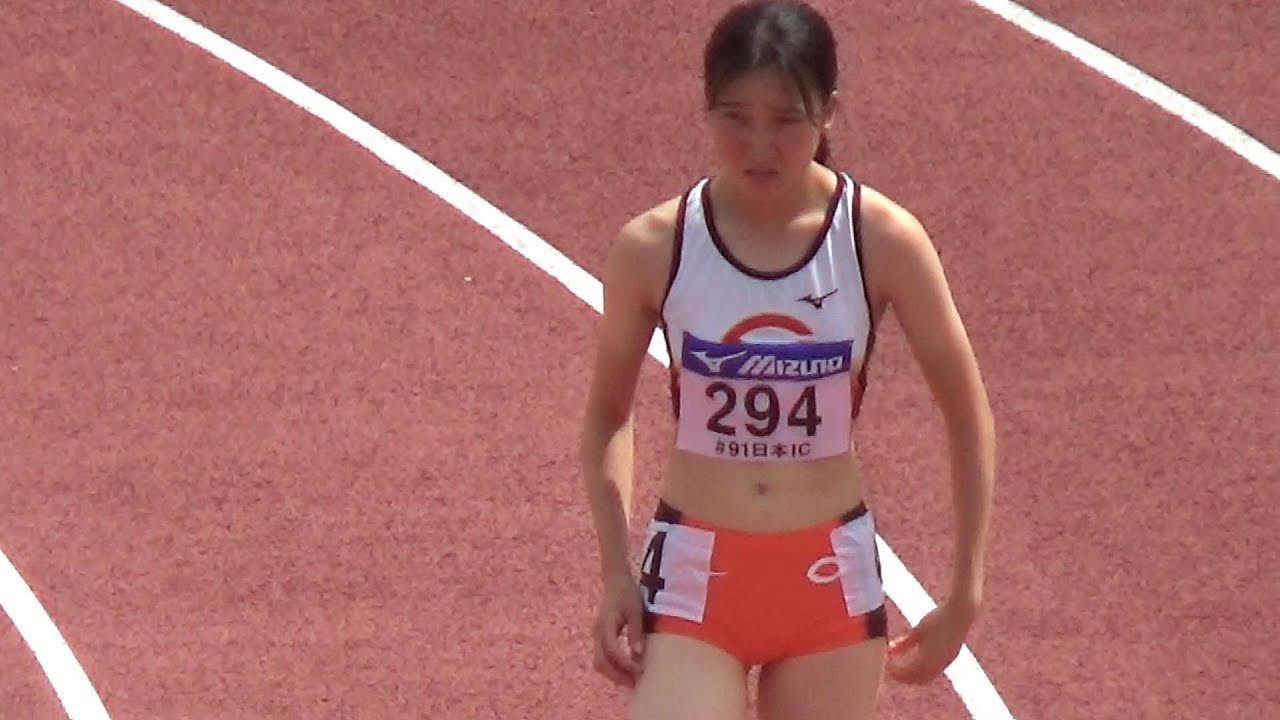 松岡萌絵 中央大学 女子400mH予選 陸上日本インカレ2022