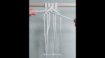 DIY Beginner Macrame Tutorial | Double Diamond Pattern