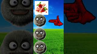 fuzzy monster to strawberry, pomegranate, apple, kiwi funny shorts shortsyoutube