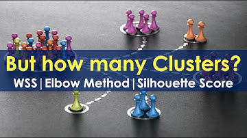 Determine the right Number of Clusters | WSS | Elbow Method | Silhouette Score | Data Science