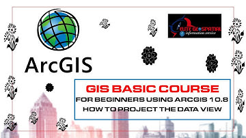 Arcgis basics: How to project the Data view on arcmap 10.8