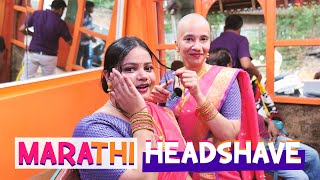 Headshave Indian women 2022 | Marathi straight razor | Head shave girl Richa Kharb | Salon vlog