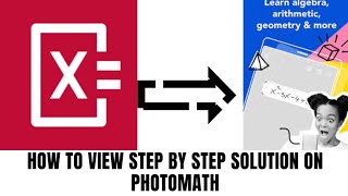 HOW TO VIEW STEP BY STEP SOLUTIONS ON PHOTOMATH screenshot 5
