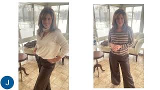 Celebrity Styling Relaxed Leather Pants Profile