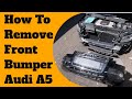How to Remove the Front Bumper Audi Q5 2015 step by step
