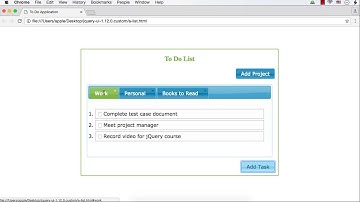 jQuery UI Project: To Do List Application (Part 2)
