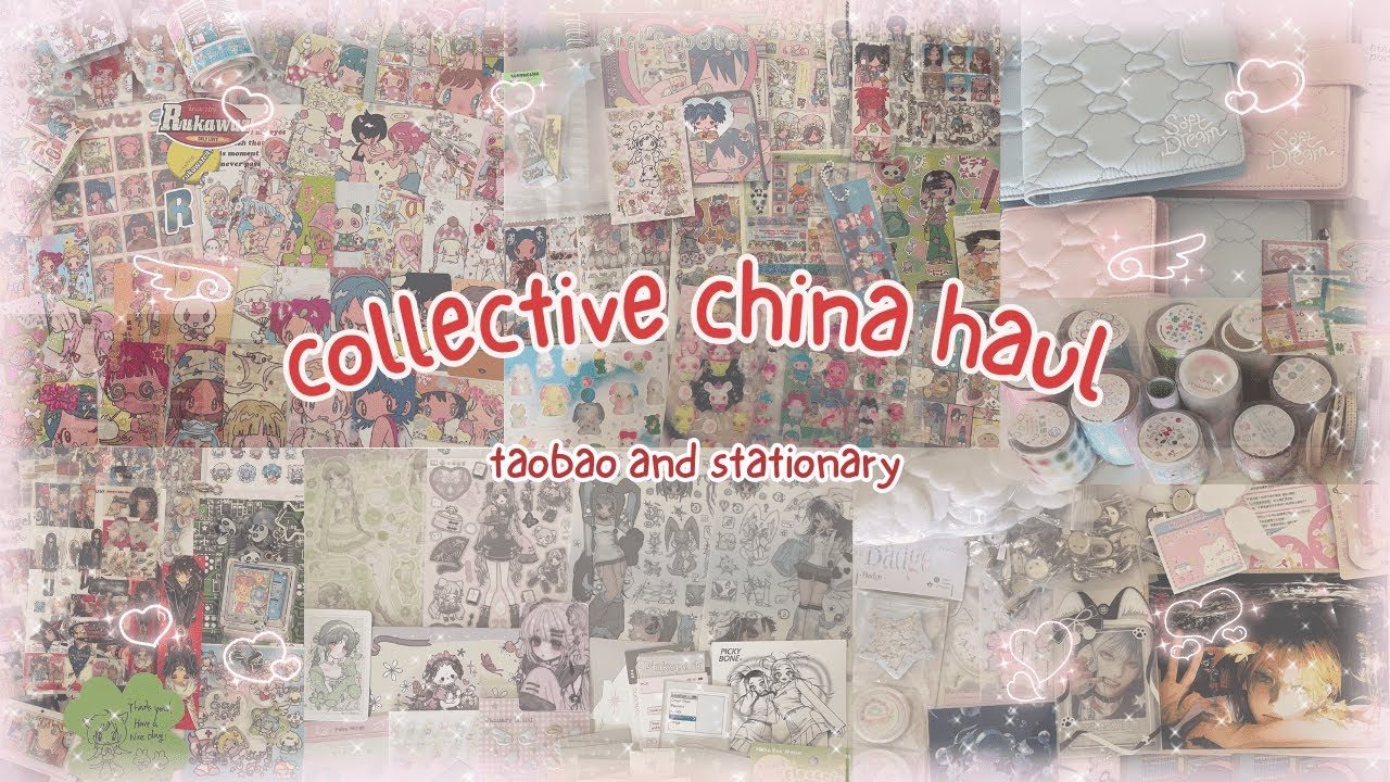 ⋆ ˚｡౨ৎ˚ collective haul of everything i got in china ˚౨ৎ ｡˚ ⋆ taobao & stationary ‧₊˚ .