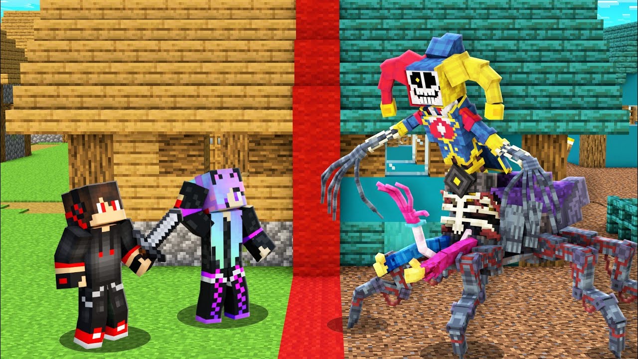 The Prototype Split The VILLAGE in HALF In Minecraft!