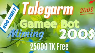 Telegram gamee bot maining ❤️‍🔥❤️‍🔥❤️‍🔥 New maining bot 200$ ranging.#viral #zackknight #take #inkam