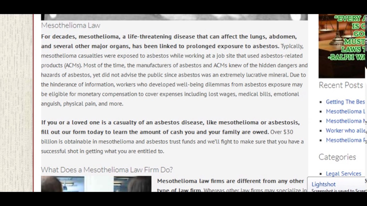 09. Mesothelioma :: New Orleans Mesothelioma Attorney Berniard Law Firm  YouTube
