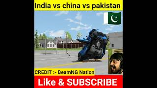 India vs pakistan vs china ? Car challenge || Who is win ? #short #shorts #video