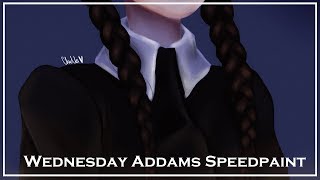 Wednesday Addams Speedpaint || Chullu