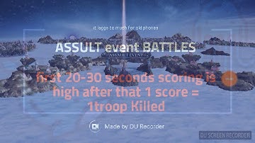 Dawn of titans - Assault event full details