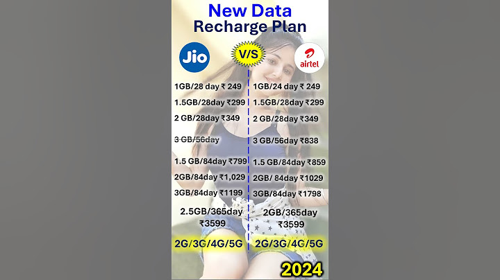 Jio vs Airtel Recharge Plan 2024