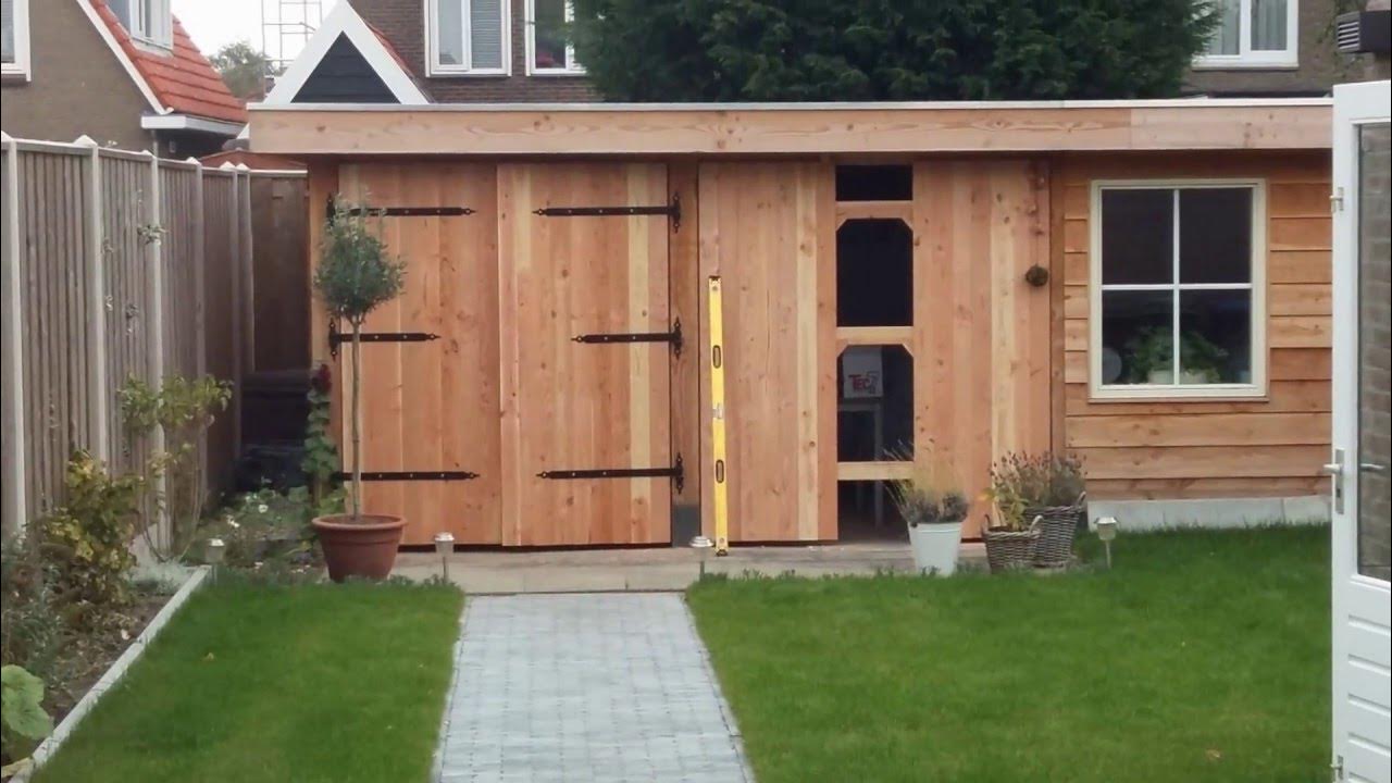 Verdampen bedenken maatschappij Deuren maken kun je zelf - DIY shed doors - gartenhaus tür - YouTube