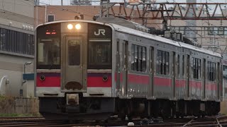 新庄行き701系普通列車　満員列車！奥羽本線