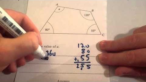 Angles in Quadrilaterals - Corbettmaths