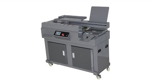 Automatic perfect binding machine glue book binder S20-A4 with touch display & side glue