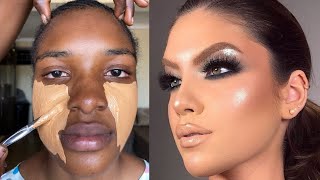 Viral 😳🔥 She Was Transformed 😱 Gele And Makeup Transformation Makeup Tutorial