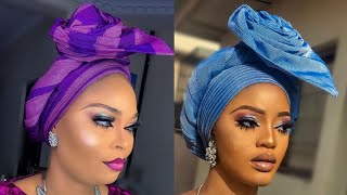 BEGINNER/HOW TO TIE SIMPLE TRENDING GELE (ROSE)STYLE