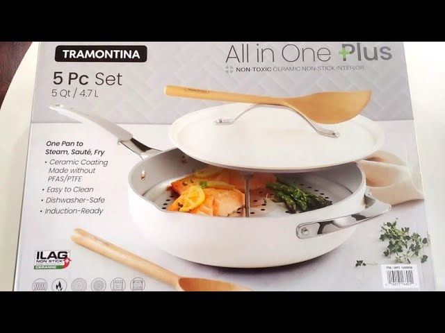 Tramontina Vue All-in-One Plus Pan Set, 5-Quart Ceramic Non Stick