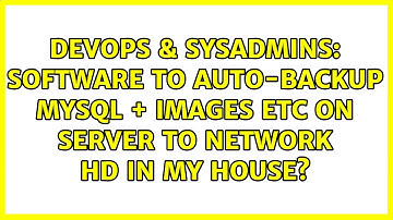 DevOps & SysAdmins: software to auto-backup MYSQL + images etc on Server to Network HD in my house?