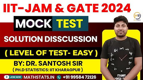 Batch-04 : Lecture-01 | Unitwise Mock Test-06 ( Easy) Solution Disscussion | Mathstats @8810409392