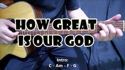 How Great Is Our God - Chris Tomlin | FINGERSTYLE Guitar Cover with Chords