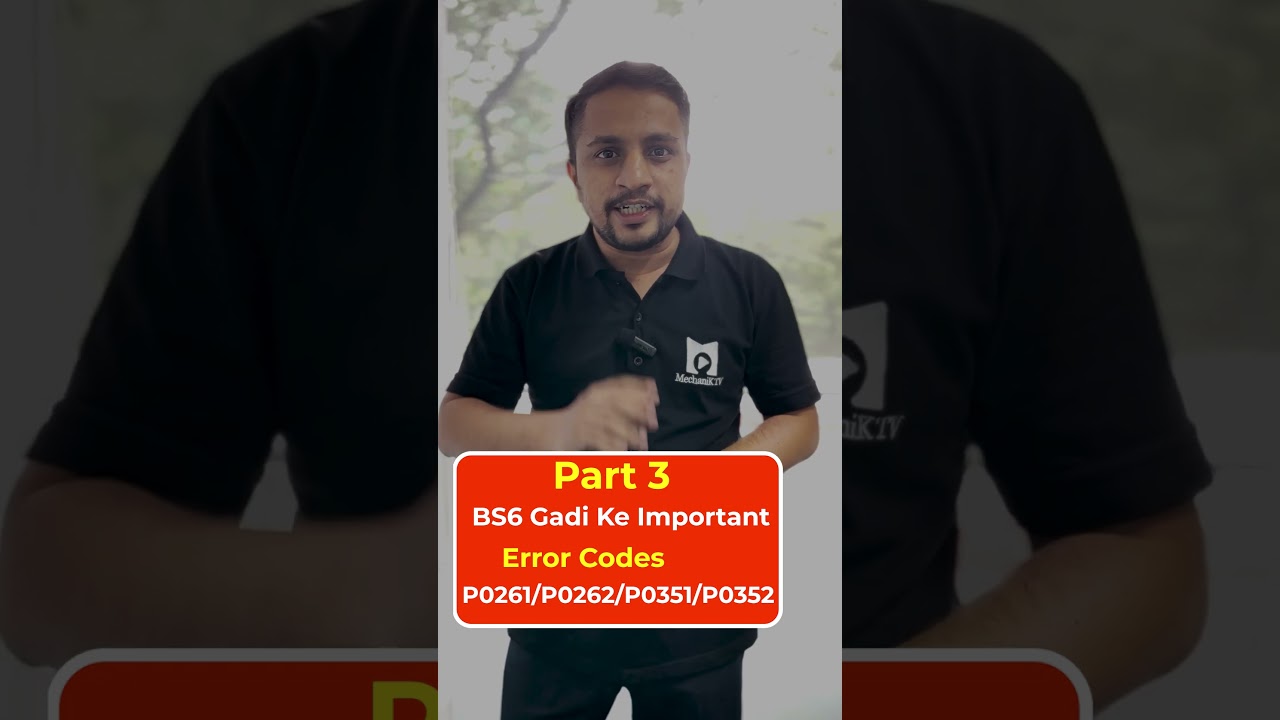 Part 3 - BS6 बाइक के 4 मेन एरर कोड्स P0261, P0262, P0351, P0352 #shorts  #errorcodes   #obd2scanner