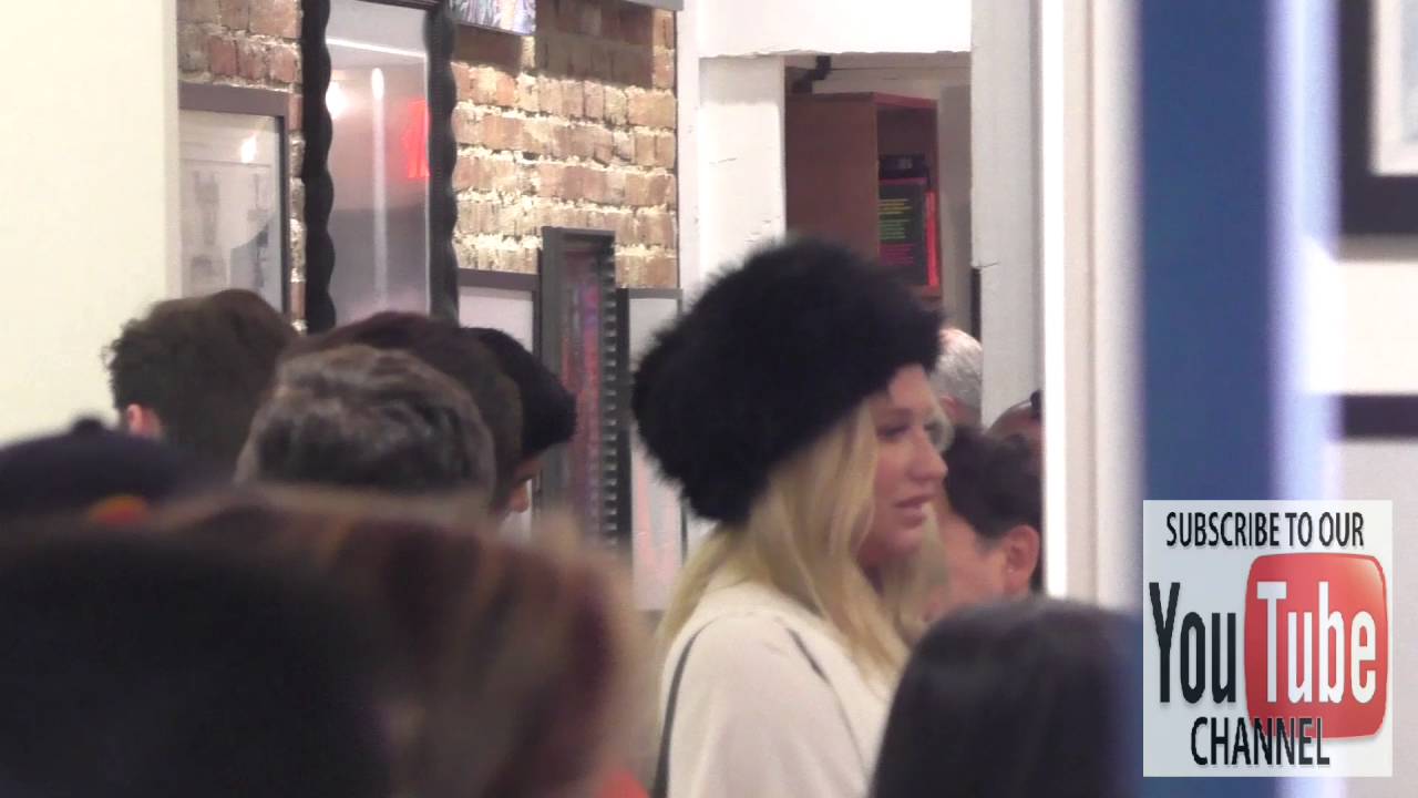 Kesha at the Markus Klinko Presents Bowie Unseen Exhibition at Mr  Musichead Gallery in West Hollywo