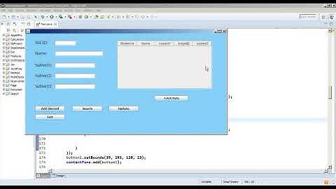 Display records in JTable from MySql - Java GUI - Demo