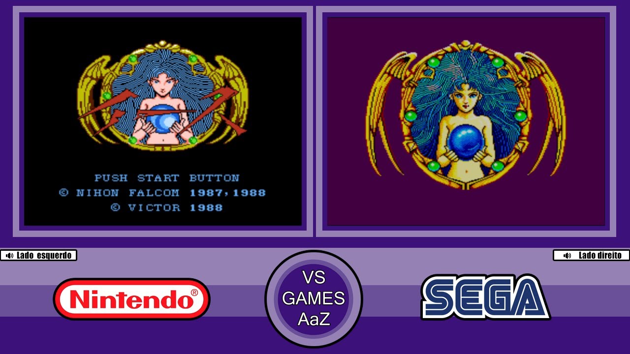Ys I: Ancient Ys Vanished (NES Vs Master System)Side By Side Comparison ...