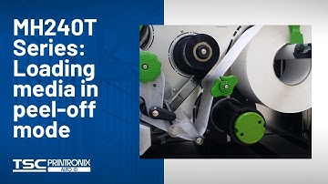 TSC MH240T Series: Loading media in peel-off mode