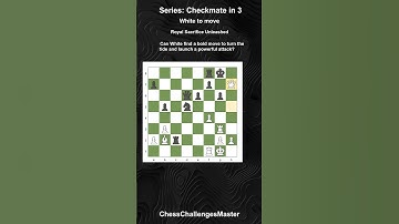 Chess puzzle - Checkmate in 3 - Royal Sacrifice Unleashed