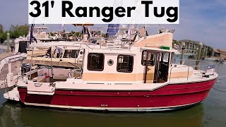 Do you Prefer Diesel or Outboard in a Pocket Yacht? 31' Ranger Tug (Full Tour)